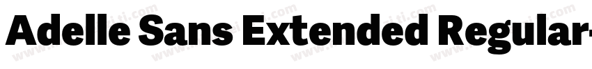 Adelle Sans Extended Regular字体转换